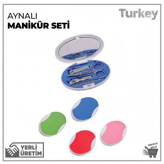 Aynalı Manikür Seti 5 Parça